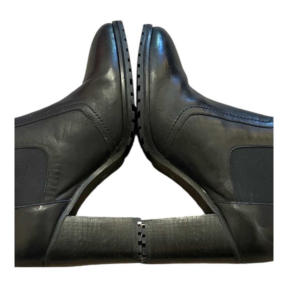 Seychelles Hustle Platform Chelsie Black Pull On Heeled Boots Womens size 9 - Picture 7 of 11